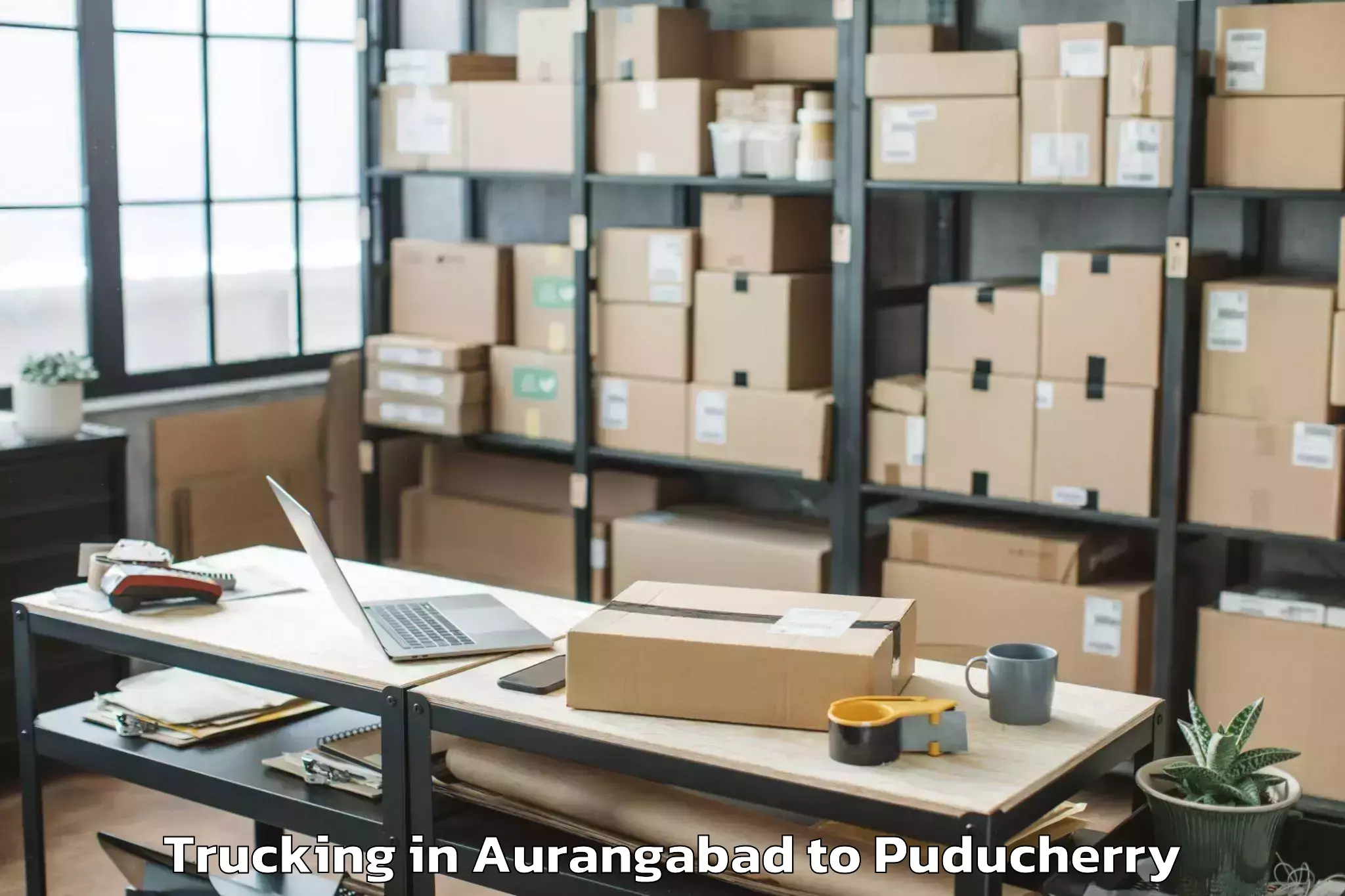 Expert Aurangabad to Puducherry Trucking